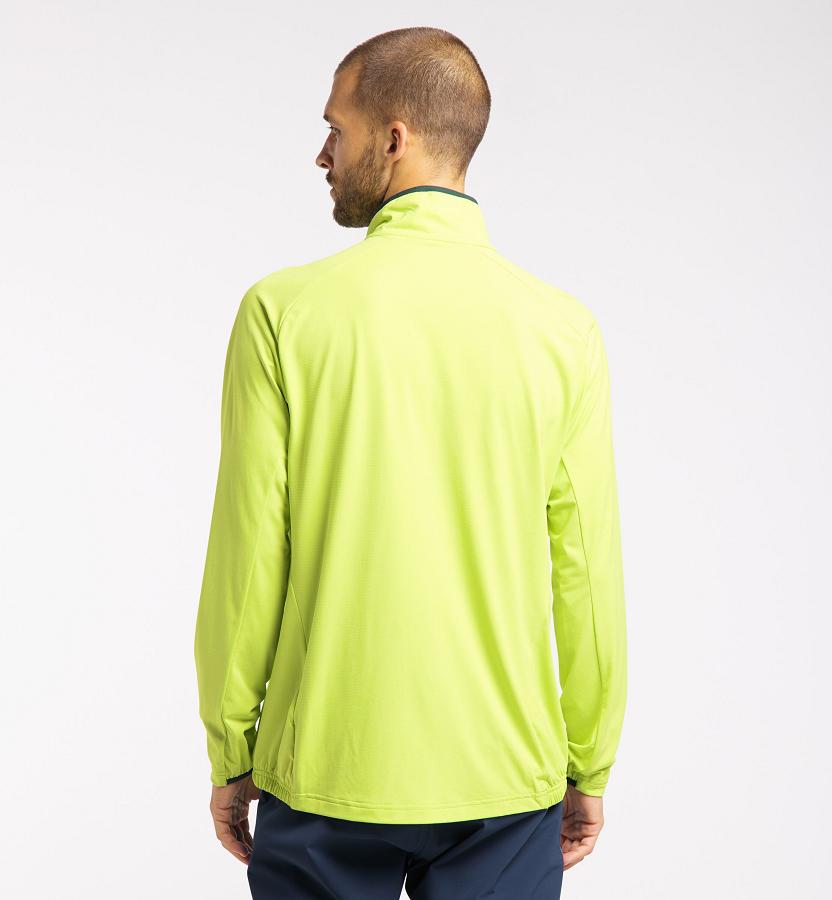 Haglöfs Mens Mirre Mid Layer Light Green New Zealand 09784KQTP